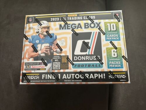 New Listing2023 Panini NFL Donruss Football Mega Box Factory Sealed One Auto Per BOX 😱👀🔥