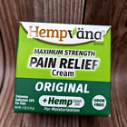Hempvana Maximum Strength Pain Relief Cream 4oz Exp 10/24
