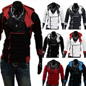 Stylish Creed Hoodie men's Cosplay For Assassins Cool Slim Jacket Costume New