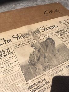 Original The Stars And Stripes Newspaper October 4, 1918 WW1 Newspaper