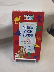 VTG 1995 VHS Cedarmont Kids ACTION BIBLE SONGS 17 Classic Christian Songs VHS