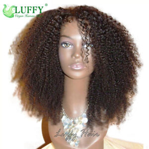 360 Lace Frontal Wigs With Baby Hair Afro Kinky Curly Lace Front Wig Pre Plucked
