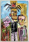 Jean-Michel Basquiat (Handmade) Acrylic On Canvas Signed & Stamped Painting
