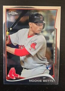 2014 Topps Chrome Update Mookie Betts Rookie Card RC #US-20 Red Sox Dodgers
