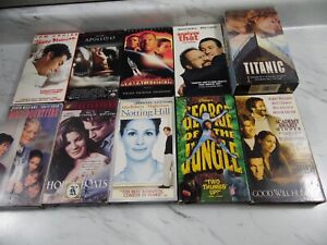 🎆HUGE Lot of 10 VHS movie Tapes Christmas Family Romance Action Comedy🎆