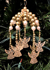 Bead Craft Kit Golden Angel Carousel Christmas Ornament, 5 1/4