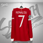 Manchester United 2021 2022 Official Jersey Long Sleeve UCL Ronaldo LS Shirt (M)