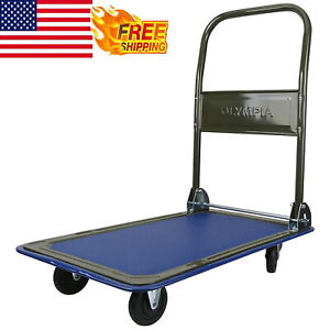 Heavy Duty Rolling Cart Made Steel Pipes Used Material Handling Moving Furniture