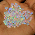 5-8mm Natural Ethiopian Multi Fire Opal Pear Cabochon loose beads Gemstone 10 PS