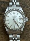 Rolex Oyster Perpetual Round Analog Wristwatch Silver Dial Working Item