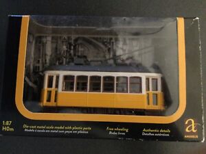 Amarelis Lisbon 28 electric tram die cast model with plastic parts boxed