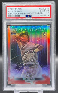 PSA 10 2022 Topps Update Stars of MLB CJ Abrams Red refractor 24/75 Rookie Card