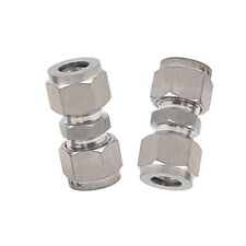 Metalwork 304 Stainless Steel Compression Tube Fitting Union 3/8 OD x 3/8