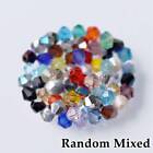 Wholesale 1000pcs 4mm Small Bicone Faceted Crystal Glass Loose Spacer Beads lot