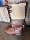 UGG Australia Elsa Brown Chestnut Leather Tall Riding Boots Women's Size 10