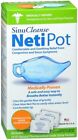 SinuCleanse Neti Pot For Nasal Congestion 1 Pot with Saline Packets 30 Ct 2 Pack