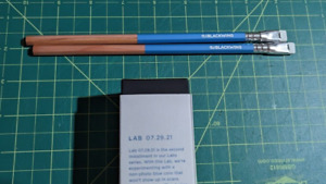 Two Blackwing Lab 07.29.21 Black Friday Pencils Set of Two Blue Core