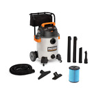 Wet/Dry Shop Vac Stainless 16 Gallon 6.5-HP Vacuum Cleaner with Accessories Hose