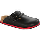 Birkenstock Kay Black SL Super Grip Work Shoes Leather Clogs Slippers 36 W5