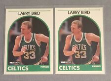 (2) 1989 NBA HOOPS Larry Bird Boston Celtics Basketball Card #150 Lot