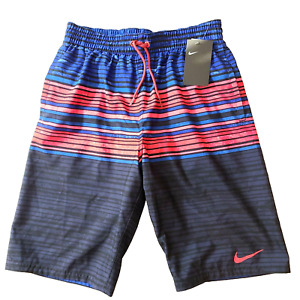 Nike Swim Mens Small Oxidized Stripe Breaker Volley Shorts Swim Trunks Swimwear