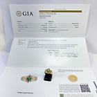 GIA CERTIFIED Natural Brazilian Emerald Diamond Gold Ring Size 5.5 💚VIDEO💚