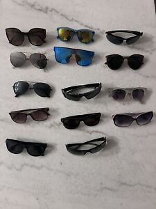 Lot of 14 Sunglasses in various colors and brands