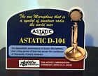 ASTATIC D-104 Microphone CB HAM Base Radio stand up ad sign