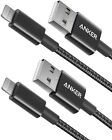 Anker 6ft Premium Nylon Lightning Cable MFi-Certified for iPhone Charging-2 Pack