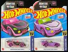 Monster High Ghoul Mobile 2024 Hot Wheels Purple, Black HW Screen #3 Time Lot 2