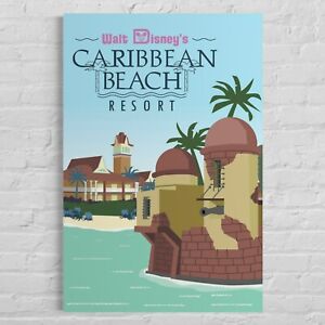 Walt Disney World Caribbean Beach Resort Poster Art