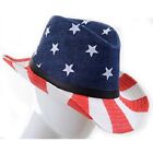 American Flag Cowboy Hat Stars Stripes USA Western Patriotic Cowgirl