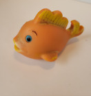 Vintage Stahlwood Toy Orange Gold fish Bath Toy Rubber