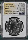 2021 D MS 70 DENVER Morgan Silver Dollar $1 NGC MS70 FDI FIRST DAY OF ISSUE 056