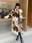 Winter Faux Wool Fur Coat Women Long Fashion Plush Coat Trench Outwear Parka