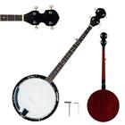 5 String Banjo With Closed Back Right Handed 24 Brackets Head & Maple Neck