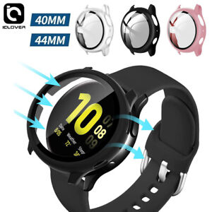 2 Pack Fr Samsung Galaxy Watch Active 2 40/44mm Screen Protector Case Full Cover