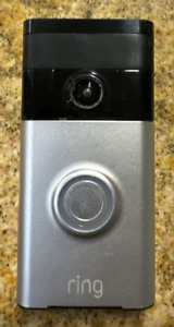 Ring Video Doorbell (1st Gen) Satin Nickel Wireless Rechargeable Night Vision