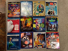 12 disney & Pixar Blu Ray movie lot No Digital Code