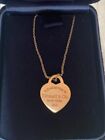 Tiffany&Co. Return to Heart Necklace K18 750 Gold with box #33