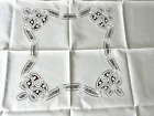 Vintage Belgium Needle in Lace Luncheon Tablecloth Rene Foiret Brussels