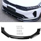 For Kia Forte Carbon Fiber Look Front Bumper Lip Splitter Spoiler Diffuser USA (For: 2023 Kia Rio)