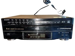 Sony • CDP-C322M • 5 Disc CD Player/Changer • Tested/Works Excellent! W/Remote