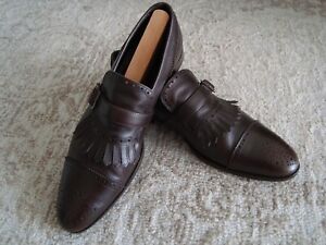 CANALI Kilt Slip-on Loafers “MADE IN ITALY” 44EU/10.5D U.S.