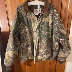 Vintage Walls Blizzard Pruf Hooded Realtree Camo Coat Size 2XL Made In USA