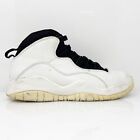 Nike Mens Air Jordan 10 310805-104 White Basketball Shoes Sneakers Size 8
