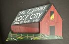 ROCK CITY BARN SEE 7 STATES SOLID WOOD CHATTANOOGA TN SHELIA’S 1994 + Box