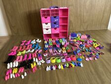Large Lot Vintage 90s Barbie Doll Shoes 68 Pairs Accessories W Case Organizer