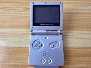 Nintendo Gameboy Advance SP AGS001 Silver Handheld System Console - No Sounds