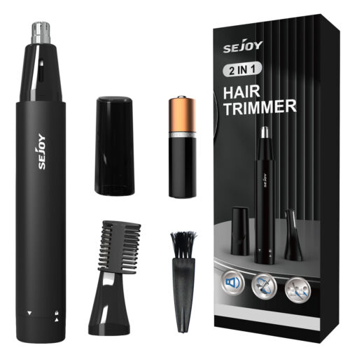 SEJOY Nose Hair Trimmer Eyebrow Trimmer 2 in 1 Ear and Nose Hair Trimmer